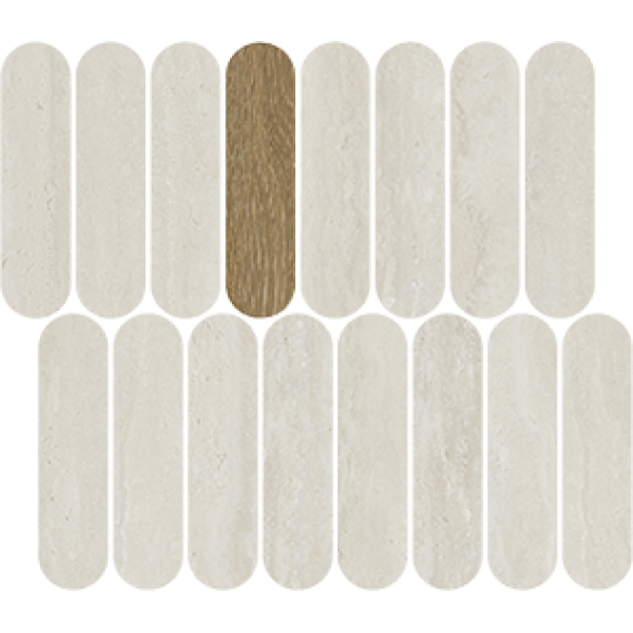 Керамическая плитка 41SH Мозаика Mosaico Passy Blanco 27x31