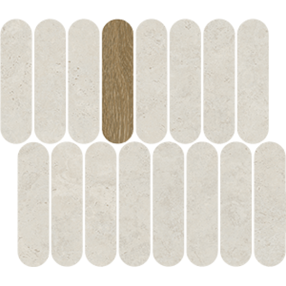 Керамическая плитка 41SR Мозаика Mosaico Barbican Blanco R10 27x31