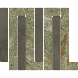 41W0 Мозаика Mosaico Trellick Faroe Antracita 30x24,2