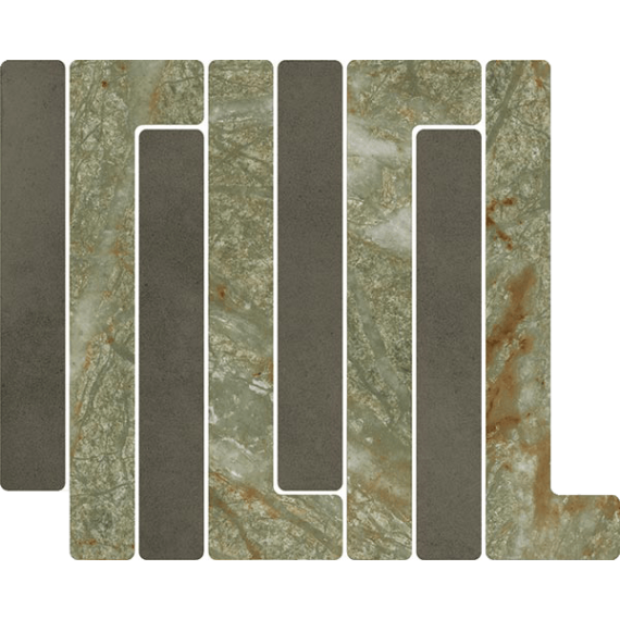 Керамическая плитка 41W0 Мозаика Mosaico Trellick Faroe Antracita 30x24,2
