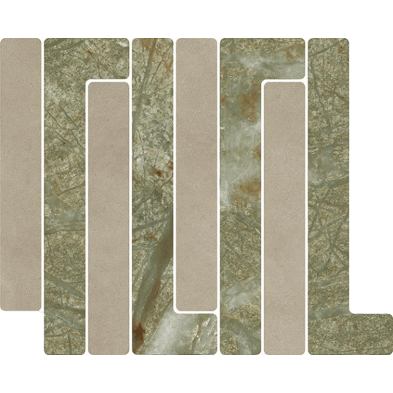 Керамическая плитка 41W1 Мозаика Mosaico Trellick Faroe Beige 30x24,2