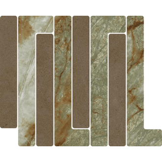41W4 Мозаика Mosaico Trellick Faroe Mokka 30x24,2