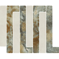 41W7 Мозаика Mosaico Trellick Tassili Blanco 30x24,2