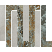 41W8 Мозаика Mosaico Trellick Tassili Ceniza 30x24,2