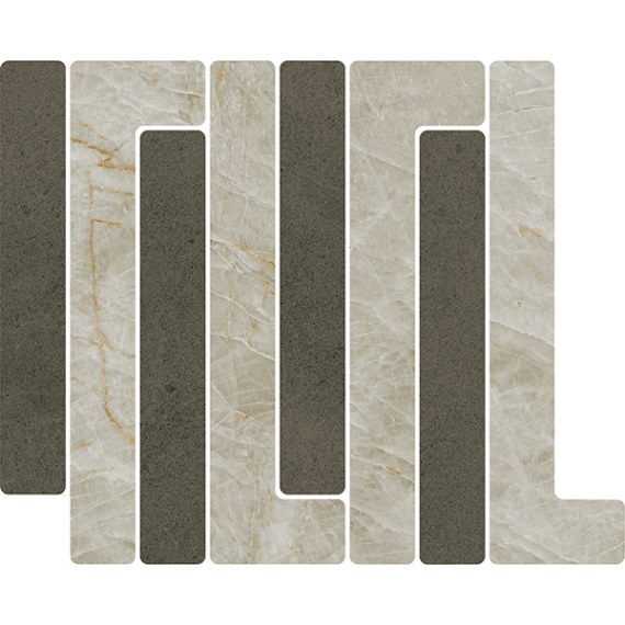 Керамическая плитка 41WA Мозаика Mosaico Trellick Uyuni Antracita 30x24,2