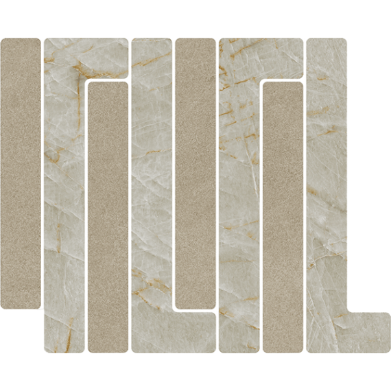 Керамическая плитка 41WB Мозаика Mosaico Trellick Uyuni Beige 30x24,2