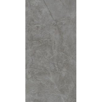 48021R Плитка Риальто серый тёмный глянцевый обрезной 40x80x1