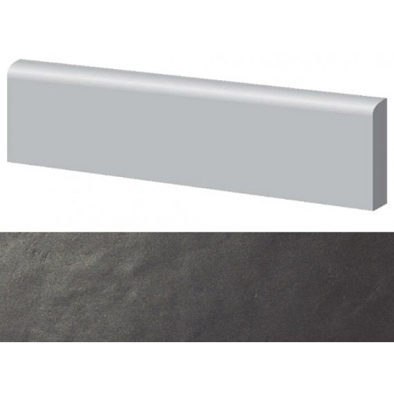 Керамогранит 4960948 Керамогранит Architecture Battiscopa Black Gloss 9x60