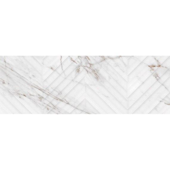 Керамическая плитка 509231101 Плитка Calacatta Grey Struttura Linea R 24,2x70