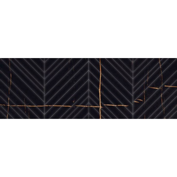 Керамическая плитка 509261101 Плитка Basalt Struttura Linea R 24,2x70
