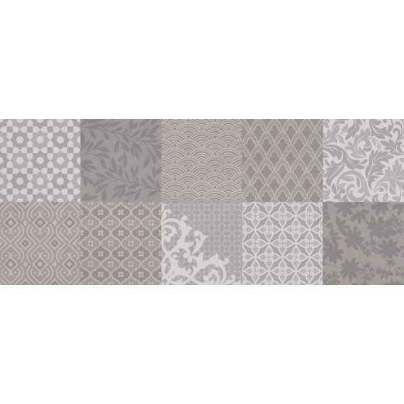 Керамическая плитка 522161 Osaka Pattern Серый 20х50