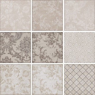 5267 Плитка Марчиана микс бежевый 20х20