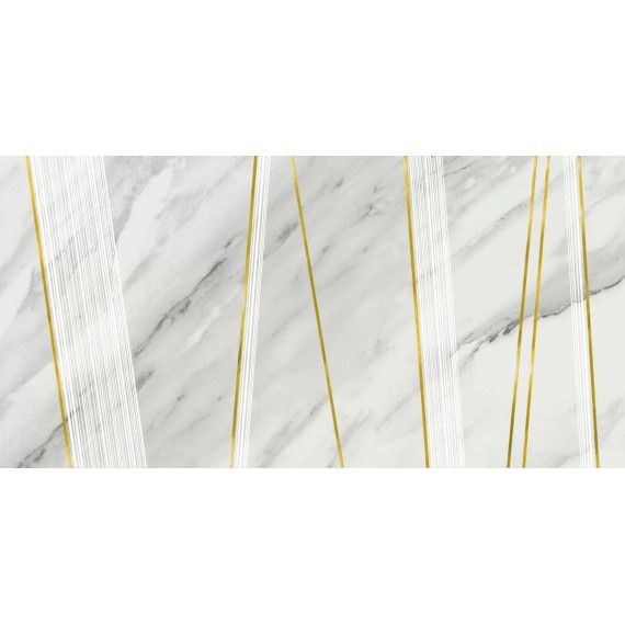Керамогранит 57821 Statuario Decoro Linee 40x80