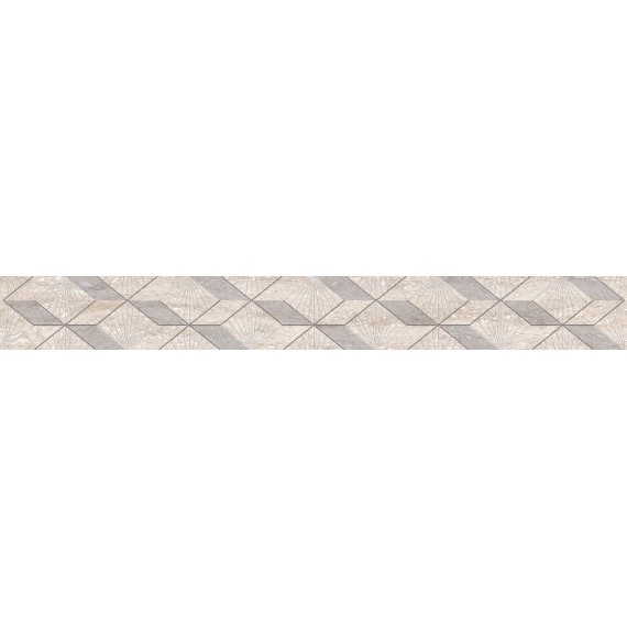 Керамическая плитка 587131002 Плитка Бордюр Ascoli Grey Diamond 63x7.5