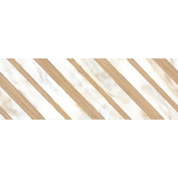 Керамическая плитка 587882001 Плитка Calacatta Oro Chevron 24.2x70