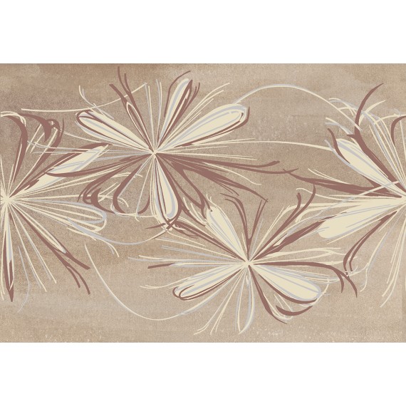 Керамическая плитка 587892001 Плитка Декор Sonnet Beige Flower 20,1х50,5