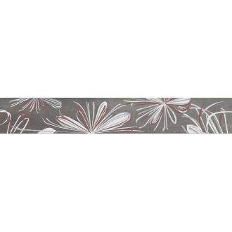 587901001 Плитка Бордюр Sonnet Grey Flower 50,5x6,2