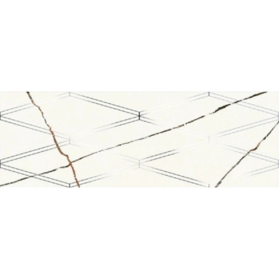 Керамическая плитка 588122001 Плитка Bianco Covelano Rombi 24.2x70