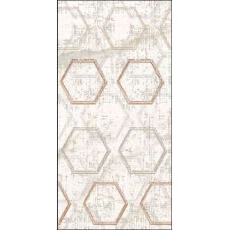 589002003 Плитка Декор Apulia Oro Hexagone 31,5х63