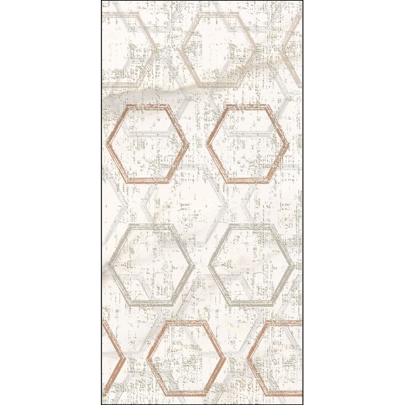Керамическая плитка 589002003 Плитка Декор Apulia Oro Hexagone 31,5х63