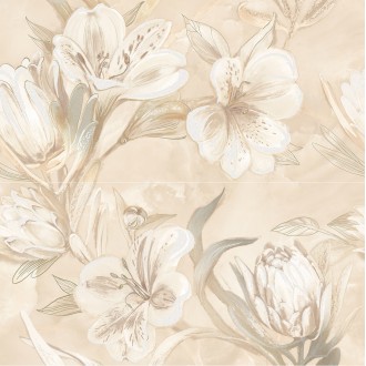 589032003 Плитка Панно Opale Beige Flower 63x63