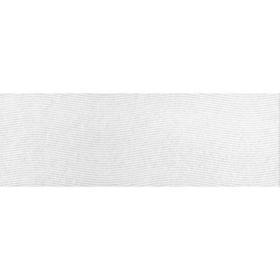 Керамическая плитка 60165 Бьянка белый матовый волна 20x60x0.9
