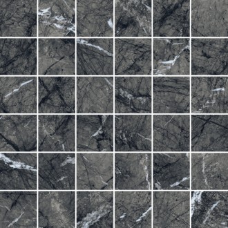 610110000735 Uffizi Black Mosaico 30x30
