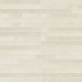 610110001033 Ardesia White Mosaico Strip 30x30