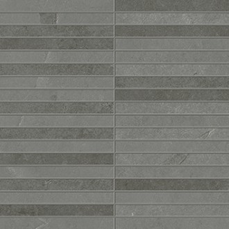 610110001034 Ardesia Grey Mosaico Strip 30x30
