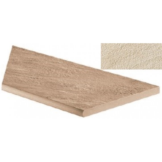 Керамогранит 620090000307 Керамогранит Cliff Bianco Round Angolo Sx 30x60