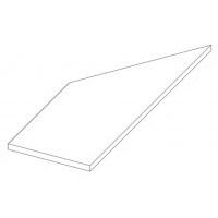 620090000784 Керамогранит Drift White Lineare Angolo Sx 30x60