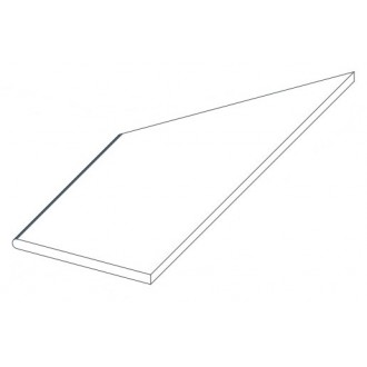 620090000787 Керамогранит Drift White Round Angolo Sx 30x60