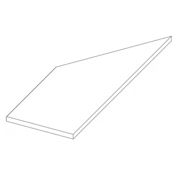 Керамогранит 620090000898 Керамогранит Rinascente Clay Lineare Angolo Sx LASTRA 20mm 30x60