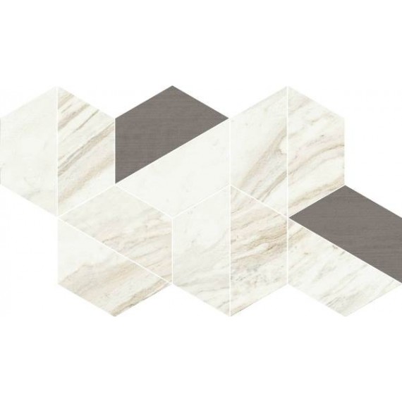 Керамогранит 620110000126 Trevi White Trapezium Matt 31.4x18