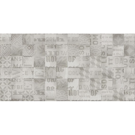 Керамическая плитка 652561 Abba Patchwork mix серый 30х60