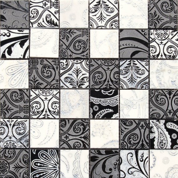 Мозаика 69MU-DN Musa Damasco Negro 30x30