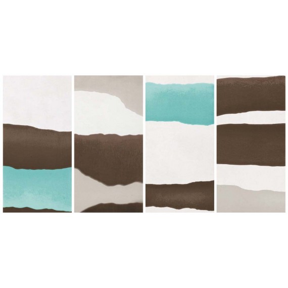 Керамическая плитка 6DMU Dwell Turquoise Mix4 20х40