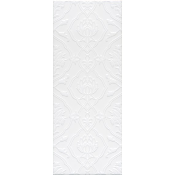 Ступени 7229 Плитка Альвао структура белый матовый 20х50