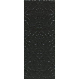 7230 Плитка Альвао структура черный матовый 20х50