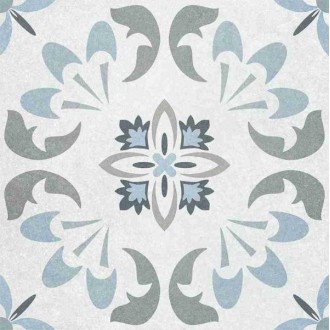 737497 Majolica Grey Deco Серый Светлый 45х45