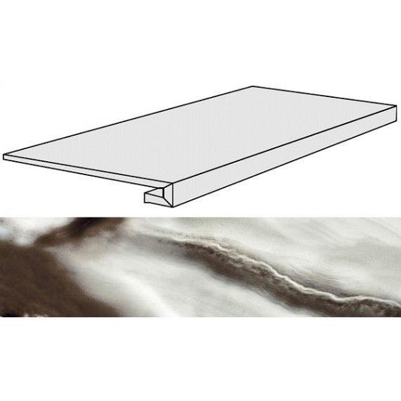 Ступени 739918 ALABASTRI Fume Gradino 33x120x3
