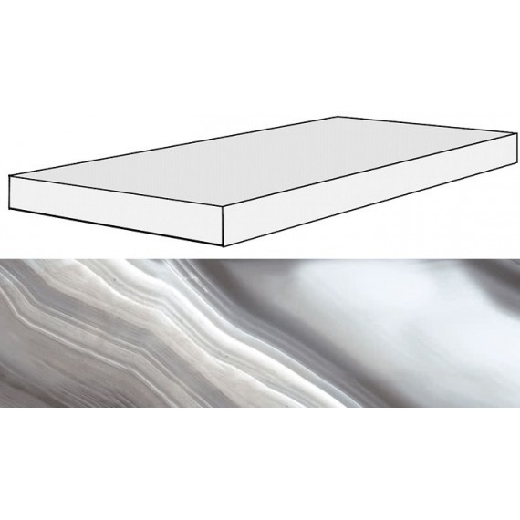 Ступени 739934 ALABASTRI Zaffiro Ang.Gradino SX 33x120x3