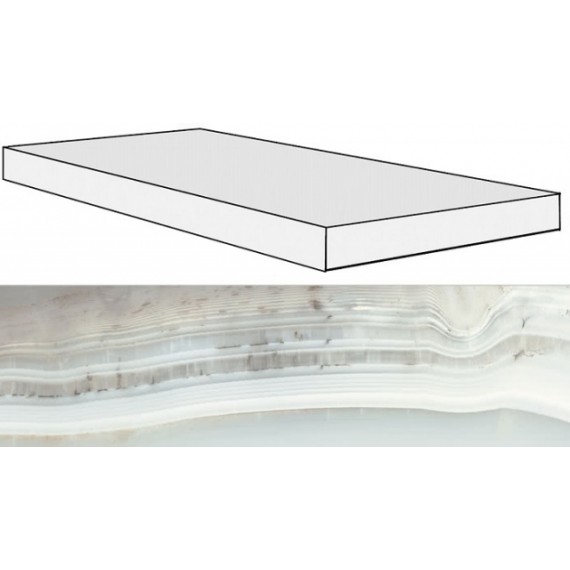 Ступени 739944 ALABASTRI Smeraldo Ang.Gradino DX/SX 33x120x3