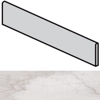 744827 Visions White Wood Battiscopa 4.6x60