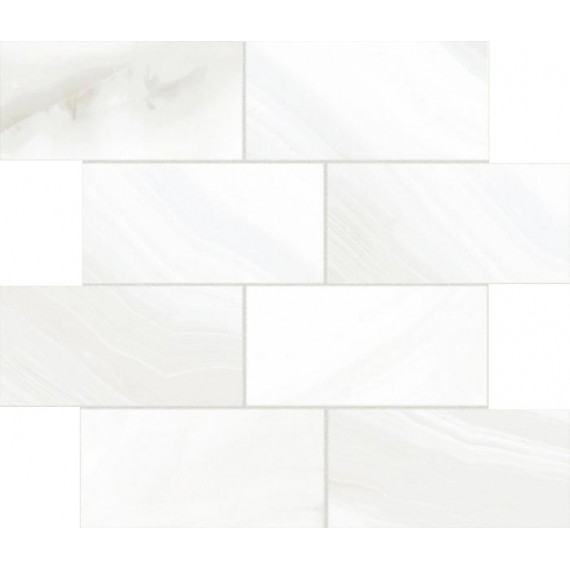Мозаика 747785 ALABASTRI Madreperla Glossy 7.5x15 Muretto 6mm 30x30