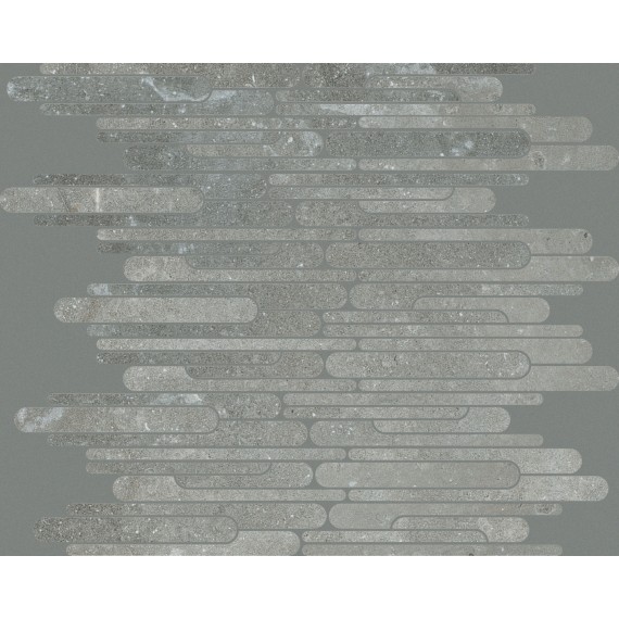 Мозаика 748410 Мозаика Pietre/3 Limestone Ash Mosaico Ellittico 30x30