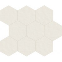 749580 Мозаика Neutra 6.0 01 Bianco Mosaico B Esagono 10x10 30x26