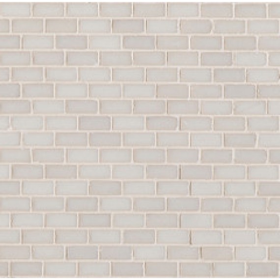 Мозаика 749634 Мозаика Neutra 6.0 01 Bianco Vetro Lux Mosaico E 1,8x3,6 31x25