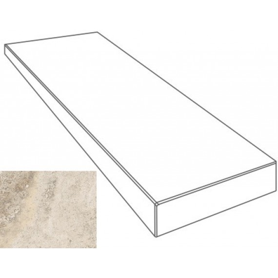 Керамогранит 76090 GRADONE ANGOLARE DX CREMA 4x32x80