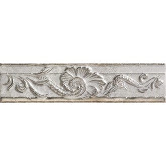 76132 FASCIA RILIEVO GRIGIO PLATINO 10x40